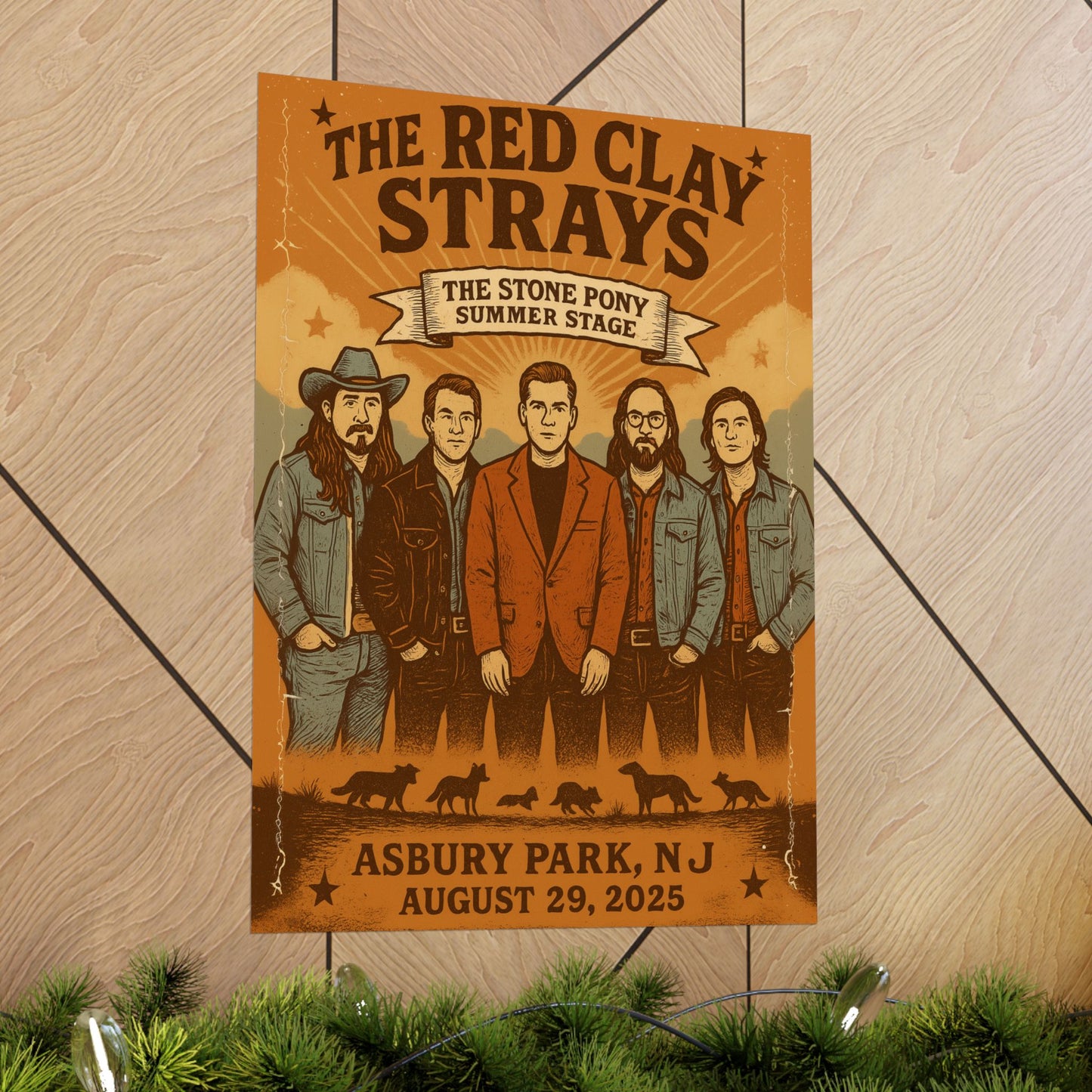 The Red Clay Strays | August 29, 2025 | Stone Pony Summer Stage | Asbury Park, NJ | Fan Concert Print