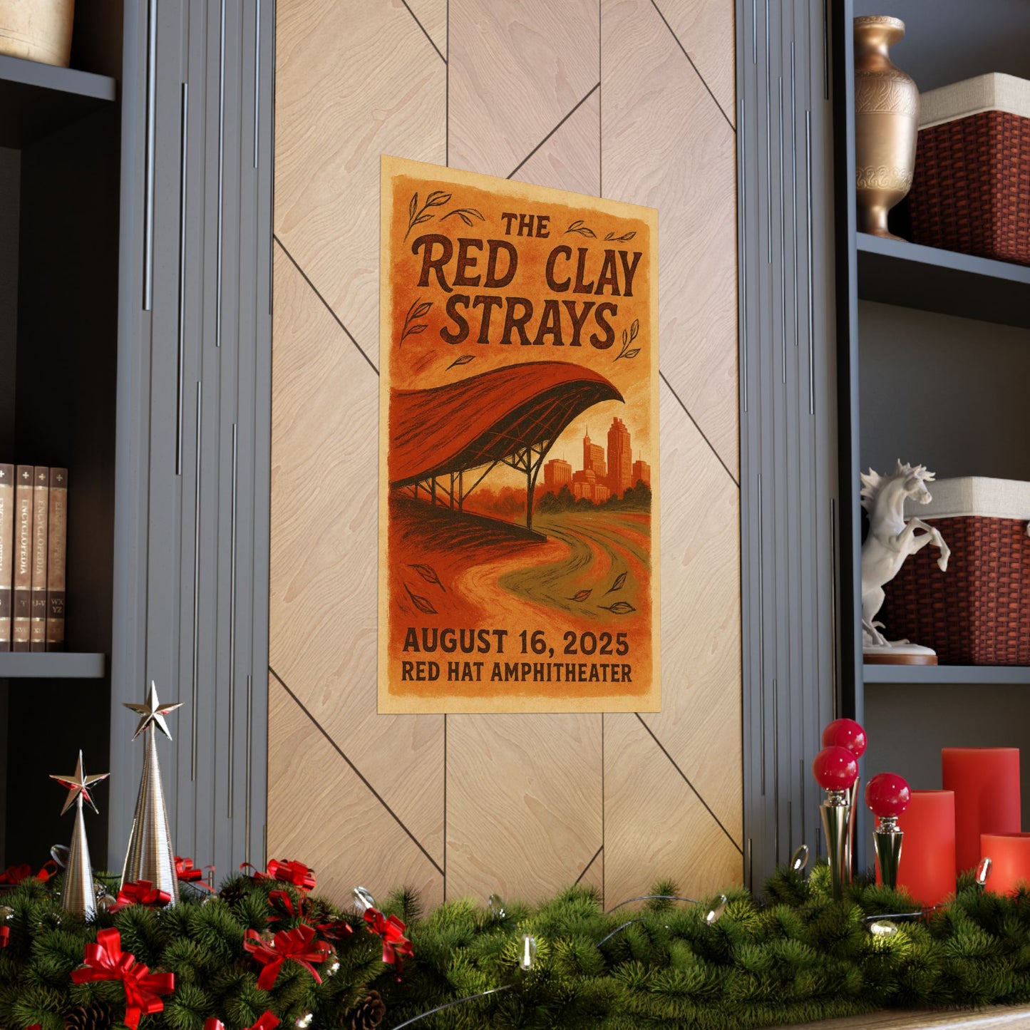 The Red Clay Strays Raleigh | Aug 16, 2025 | Red Hat Amphitheater | Concert Print