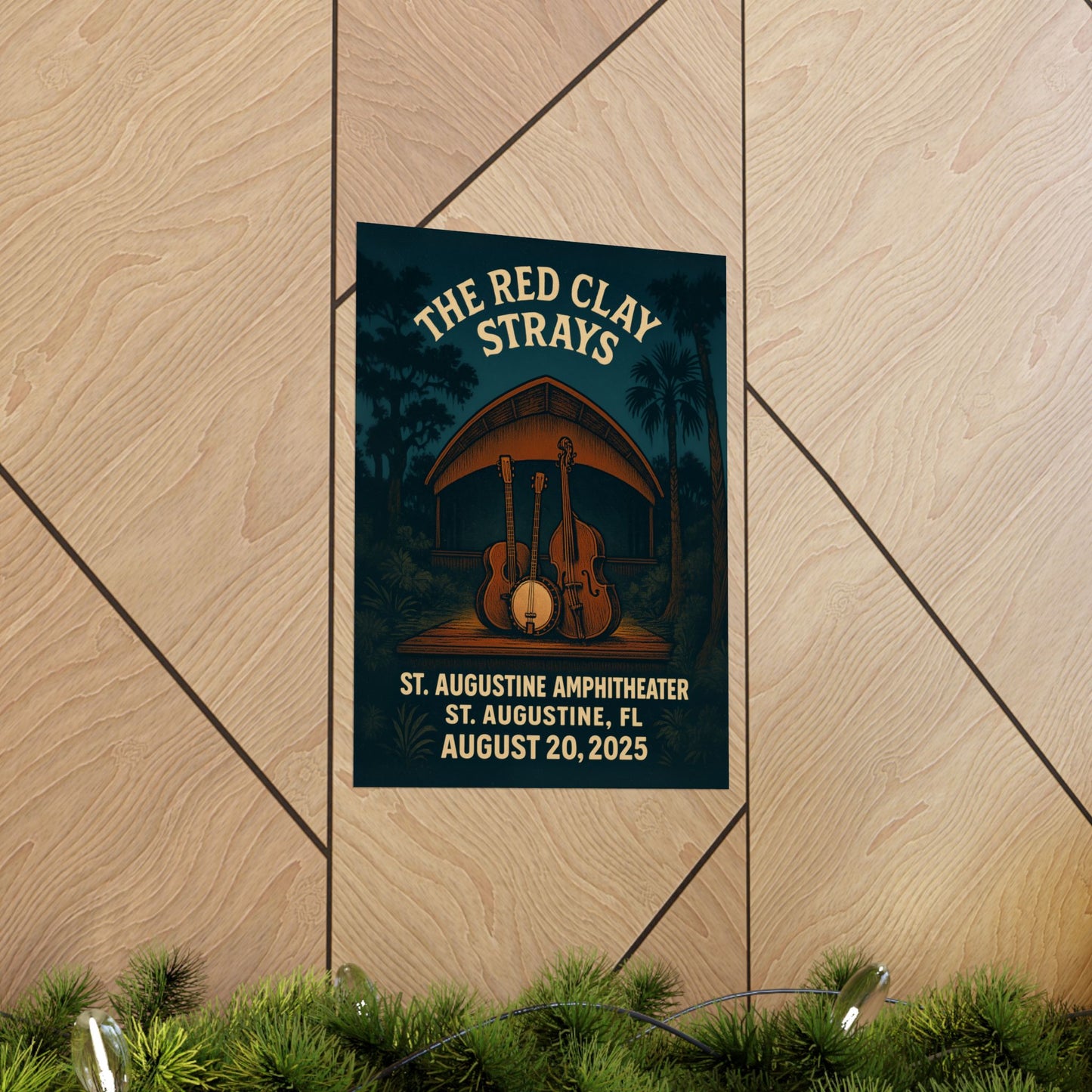 The Red Clay Strays | August 20, 2025 | St. Augustine Amphitheater | Florida | Concert Print