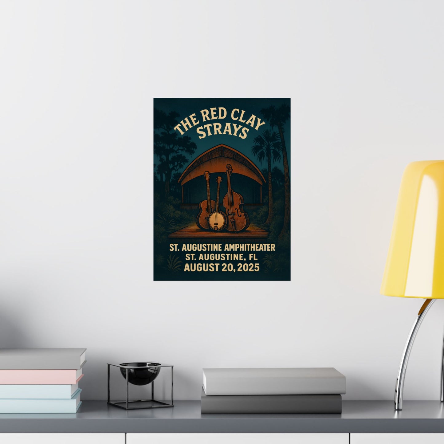 The Red Clay Strays | August 20, 2025 | St. Augustine Amphitheater | Florida | Concert Print
