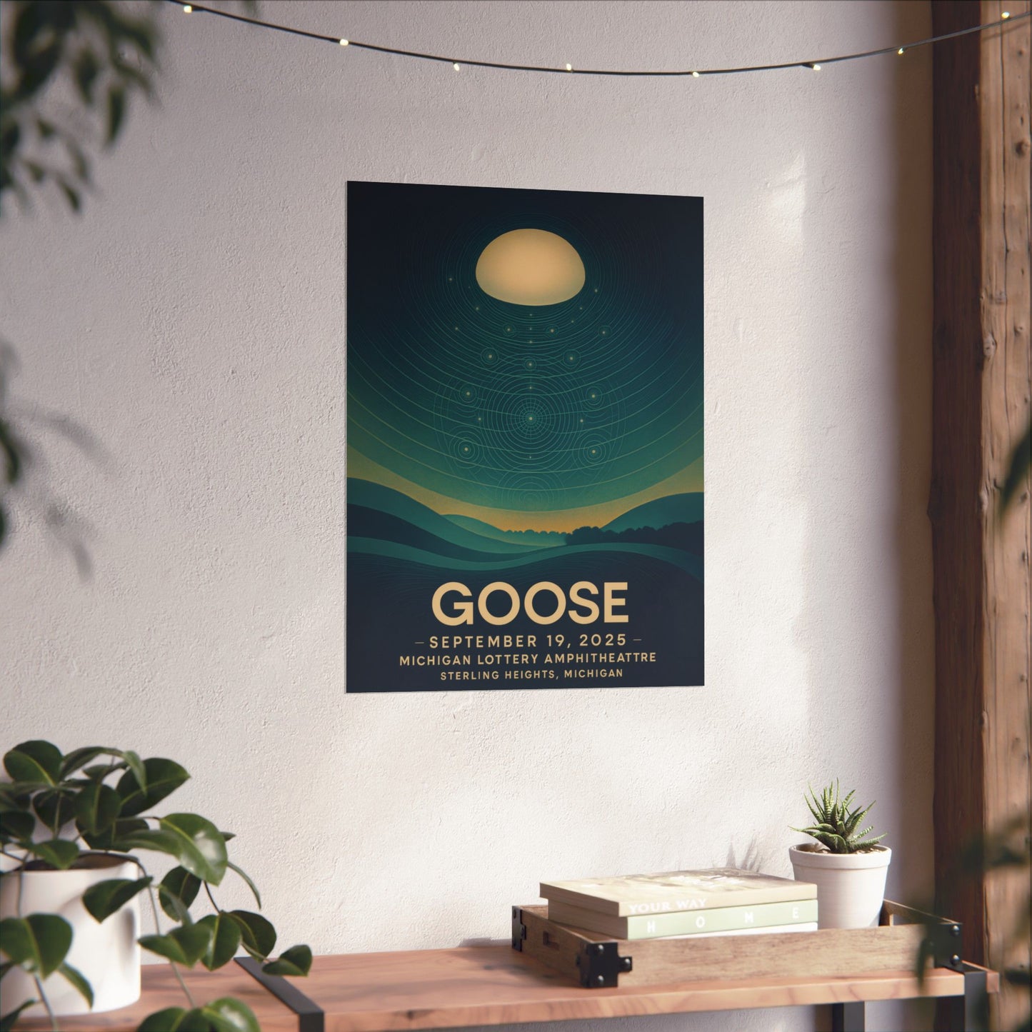 Goose Michigan Lottery Amphitheatre Concert Print | September 19, 2025 | Sterling Heights, MI | Variant 3