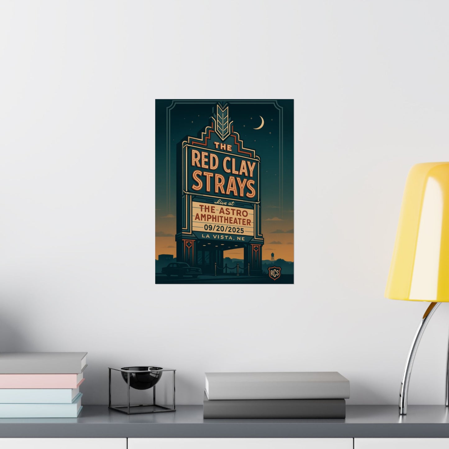 The Red Clay Strays La Vista NE Concert Print | September 20, 2025 | Astro Amphitheater | Variant 2
