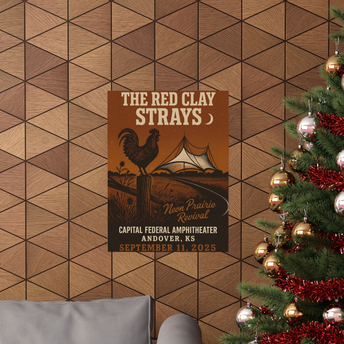 The Red Clay Strays Andover KS Print | September 11, 2025 | Capital Federal Amphitheater | Concert Poster | Variant 1