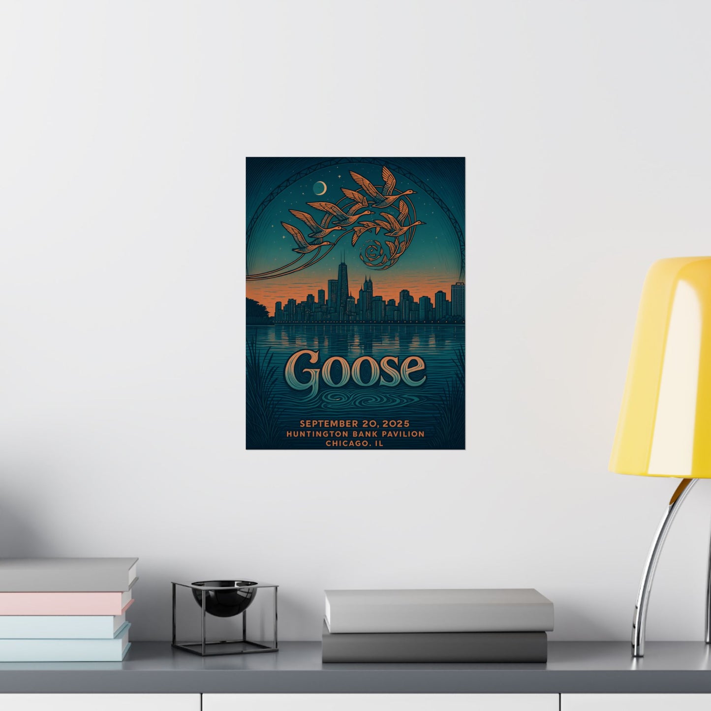 Goose Chicago Concert Poster | September 20, 2025 | Huntington Bank Pavilion | Variant 2
