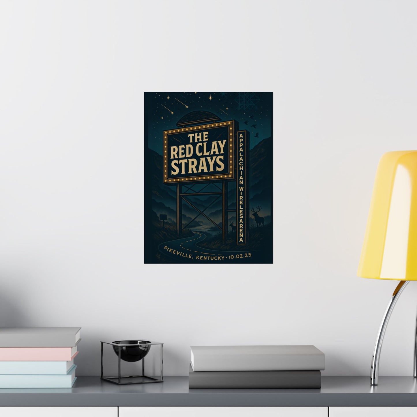 The Red Clay Strays Pikeville KY Concert Print | October 2, 2025 | Appalachian Wireless Arena | Variant 2