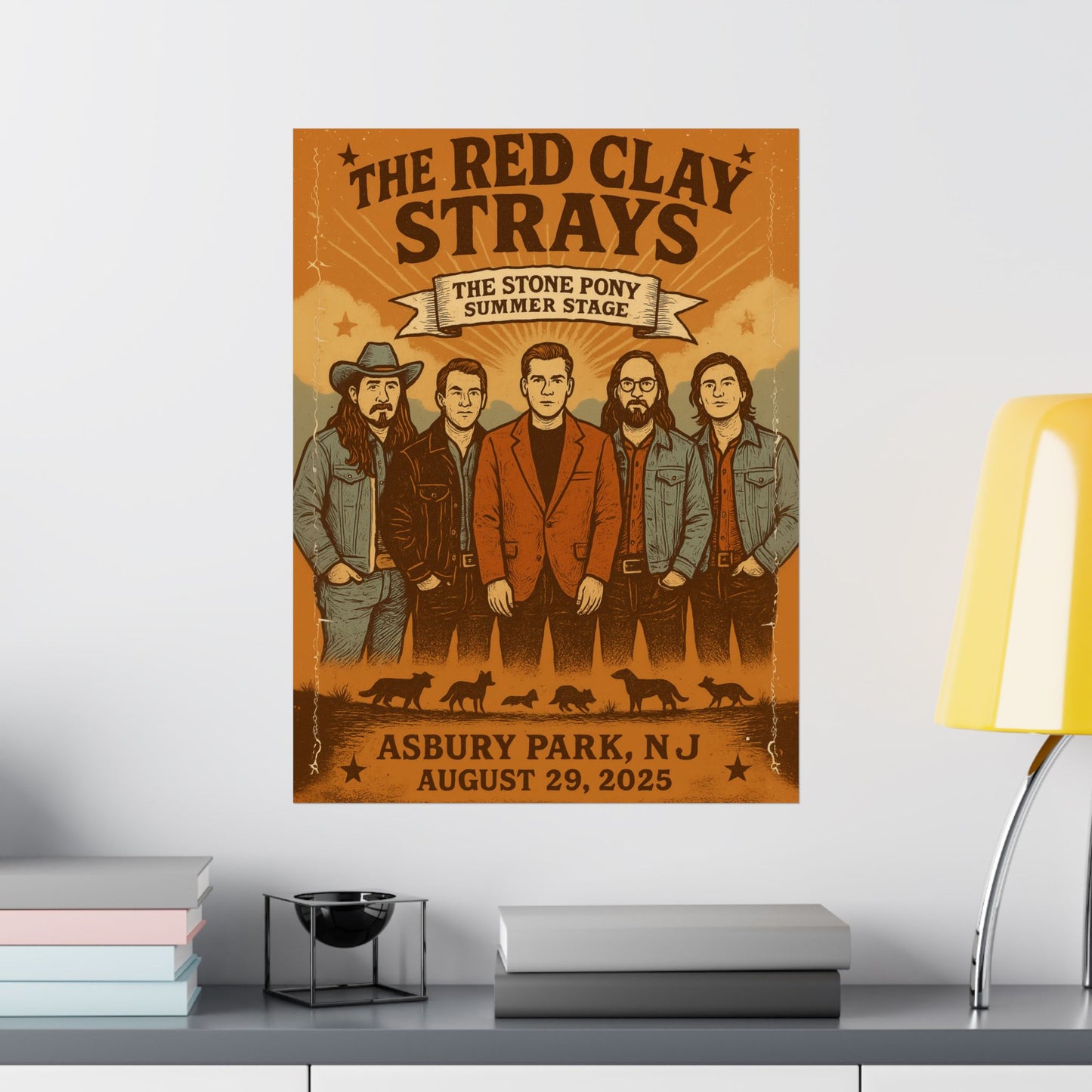 The Red Clay Strays | August 29, 2025 | Stone Pony Summer Stage | Asbury Park, NJ | Fan Concert Print