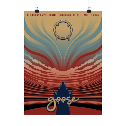Goose | September 1, 2026 | Red Rocks Amphitheatre | Concert Poster