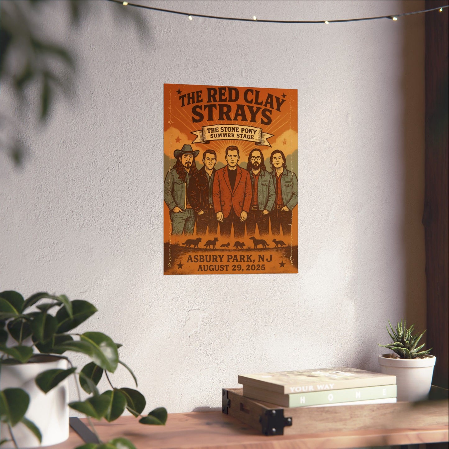 The Red Clay Strays | August 29, 2025 | Stone Pony Summer Stage | Asbury Park, NJ | Fan Concert Print