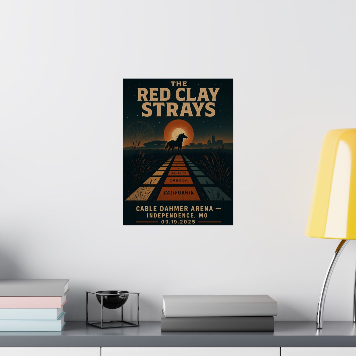 The Red Clay Strays Independence MO Concert Print | September 19, 2025 | Cable Dahmer Arena | Variant 2
