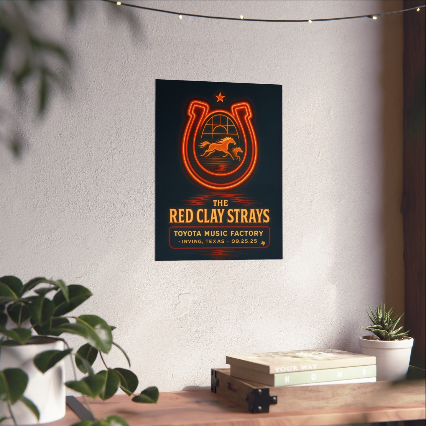 The Red Clay Strays Irving TX Concert Print | September 25, 2025 | Toyota Music Factory | Variant 2
