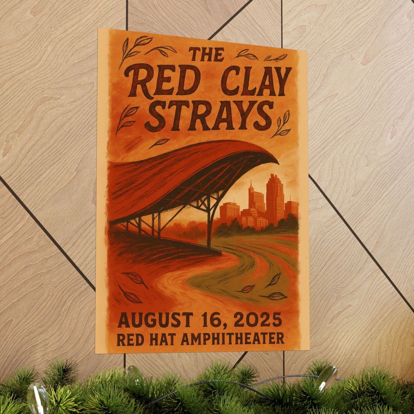 The Red Clay Strays Raleigh | Aug 16, 2025 | Red Hat Amphitheater | Concert Print