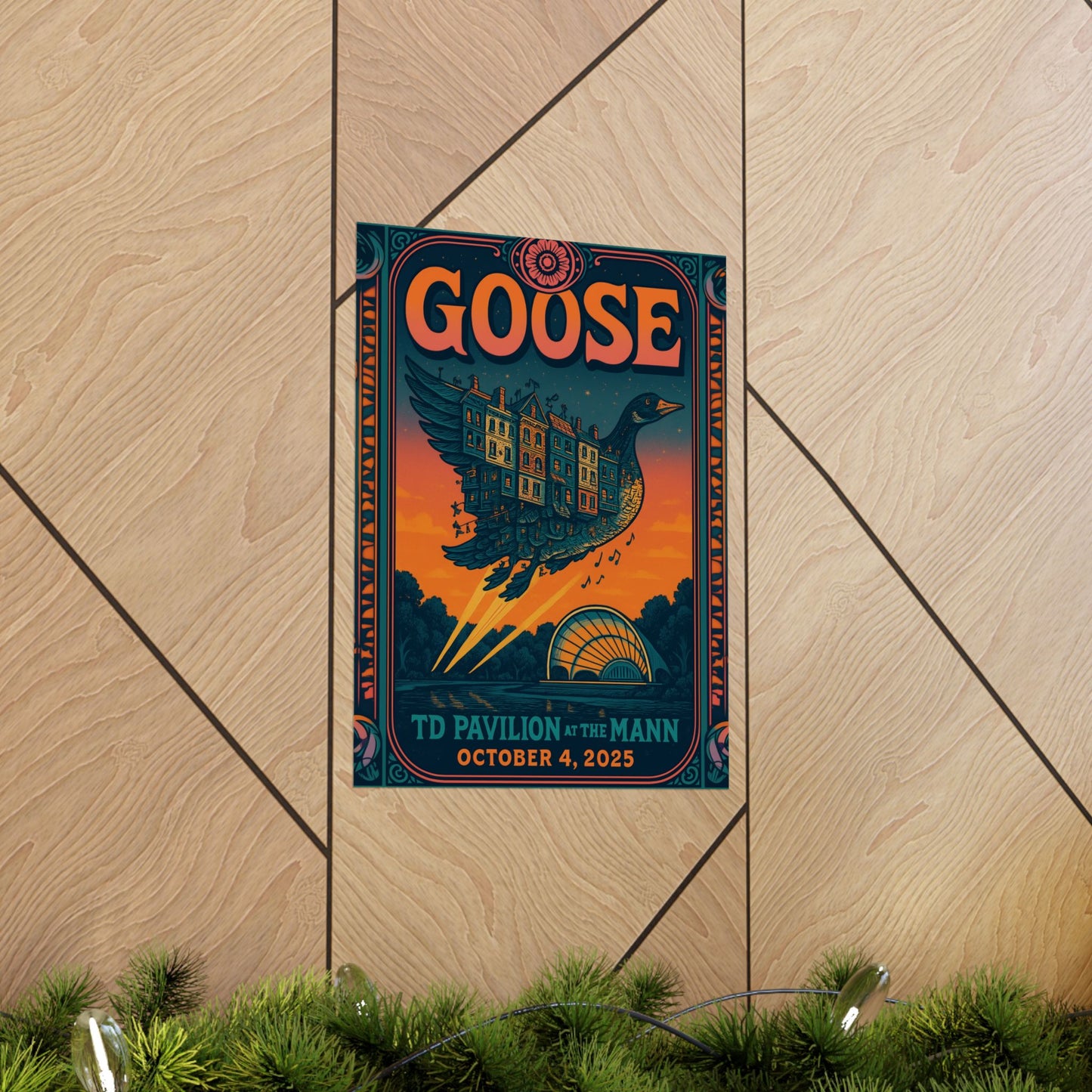 Goose TD Pavilion at The Mann | October 4, 2025 | Philadelphia | Concert Poster | Limited Edition | Variant 2