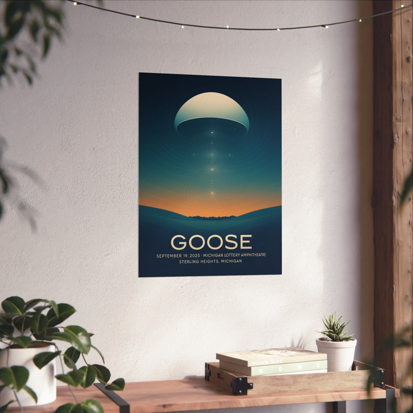Goose Michigan Lottery Amphitheatre Concert Print | September 19, 2025 | Variant 1