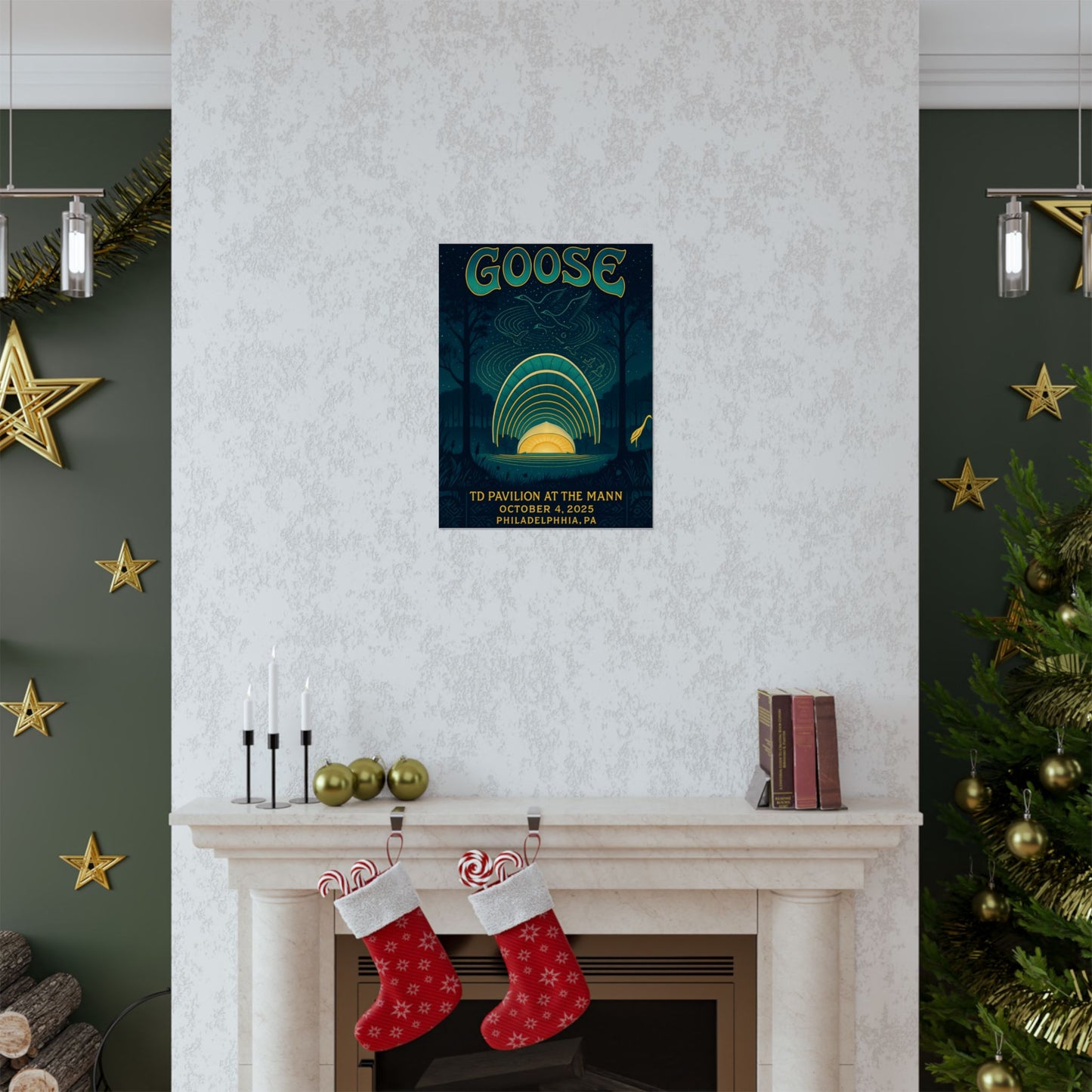 Goose TD Pavilion at The Mann | October 4, 2025 | Philadelphia PA | Concert Poster | Limited Edition | Variant 1