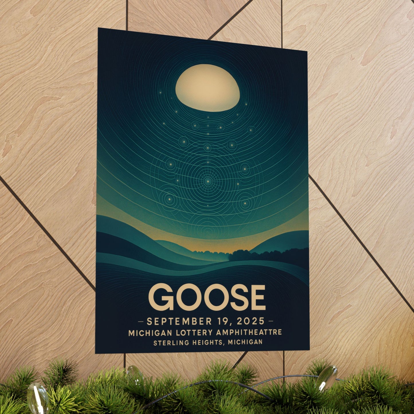 Goose Michigan Lottery Amphitheatre Concert Print | September 19, 2025 | Sterling Heights, MI | Variant 3