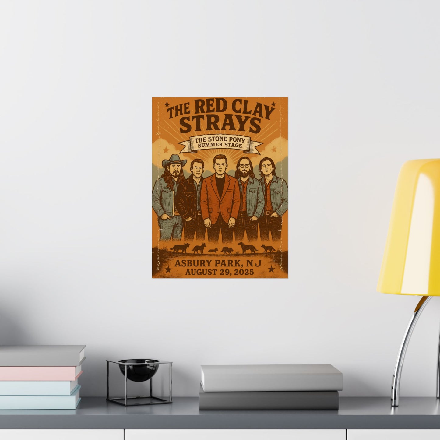 The Red Clay Strays | August 29, 2025 | Stone Pony Summer Stage | Asbury Park, NJ | Fan Concert Print