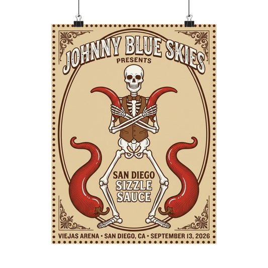 Johnny Blue Skies | September 13, 2026 | San Diego, CA | Concert Poster
