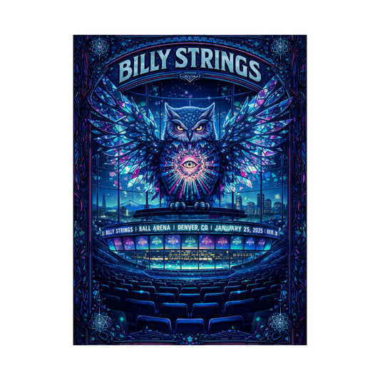 Billy Strings | 1/25/25 | Denver, CO | Concert Poster | N2