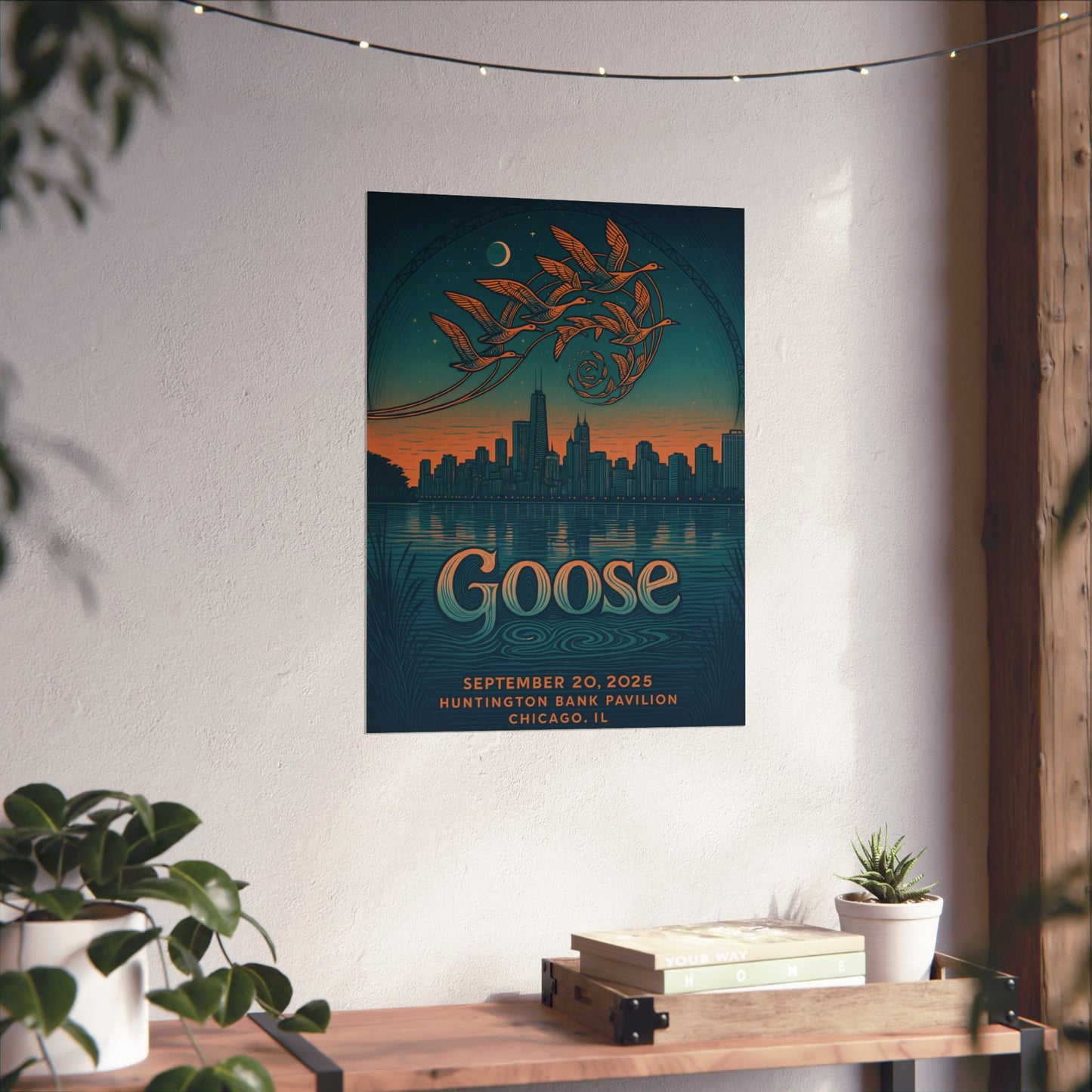 Goose Chicago Concert Poster | September 20, 2025 | Huntington Bank Pavilion | Variant 2