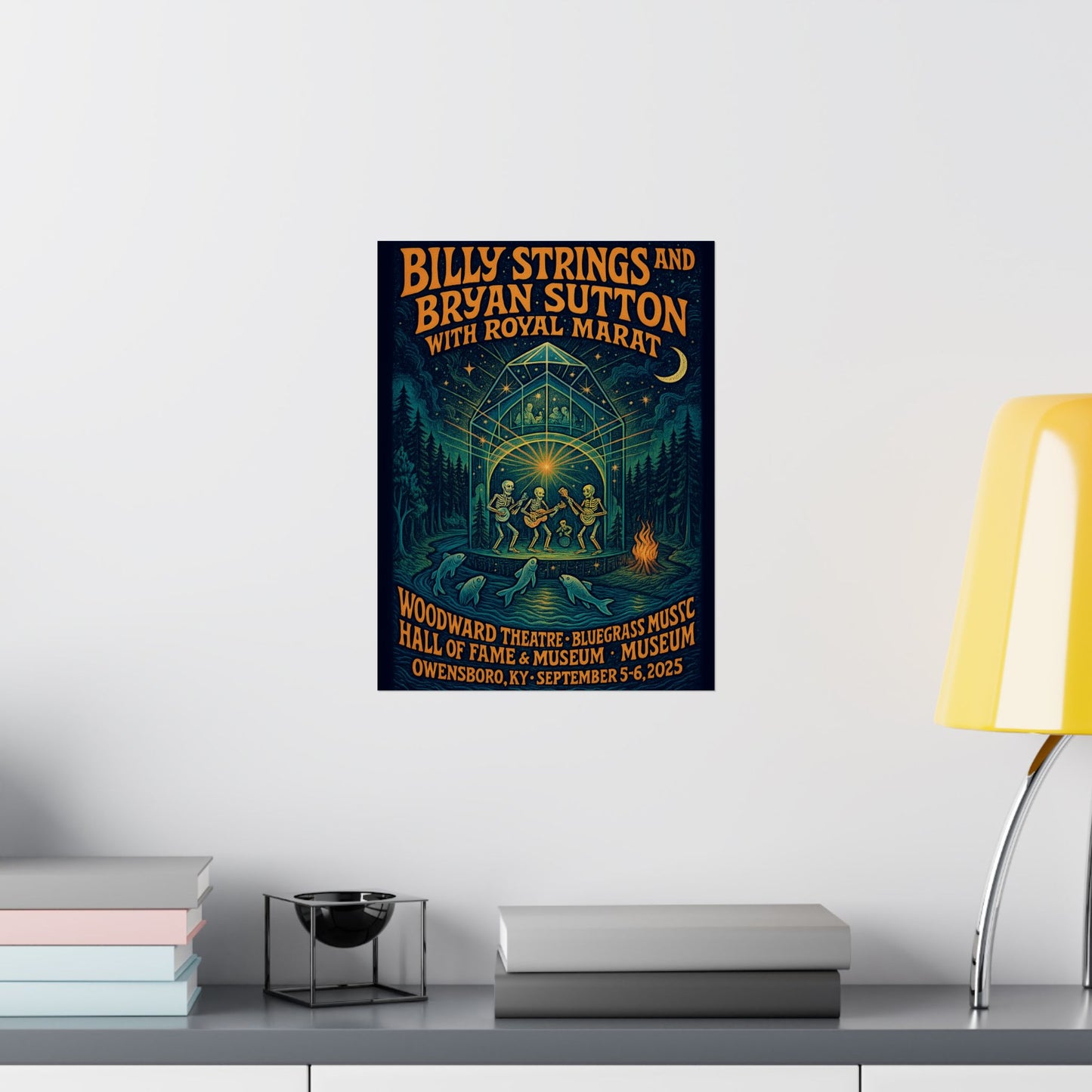 Billy Strings & Bryan Sutton Owensboro KY Concert Print | September 5 and 6, 2025 | Woodward Theatre