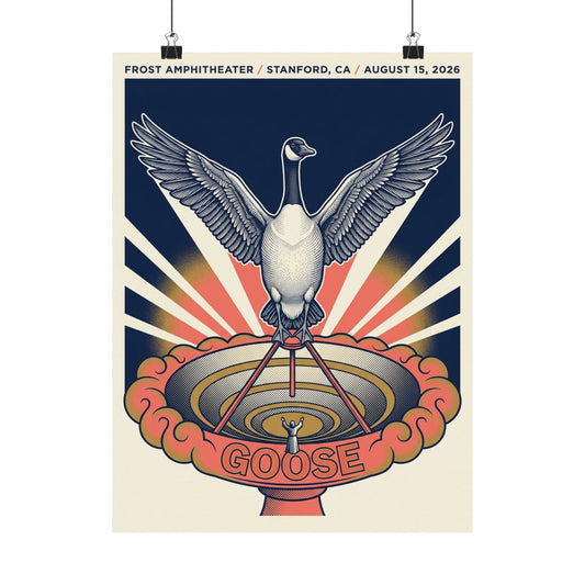 Goose | August 15, 2026 | Stanford, CA | Concert Poster