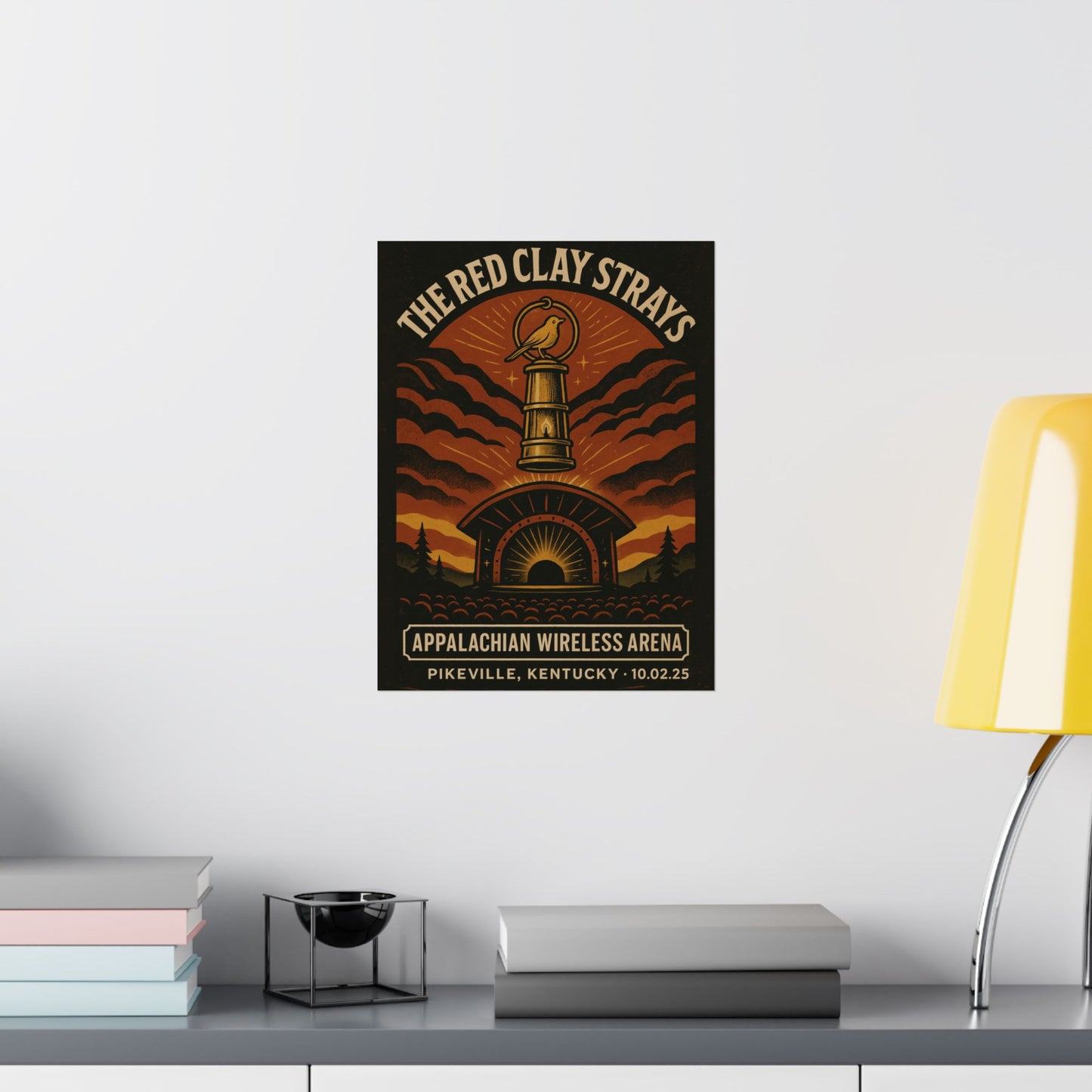 The Red Clay Strays Pikeville KY Concert Print | October 2, 2025 | Appalachian Wireless Arena | Variant 1