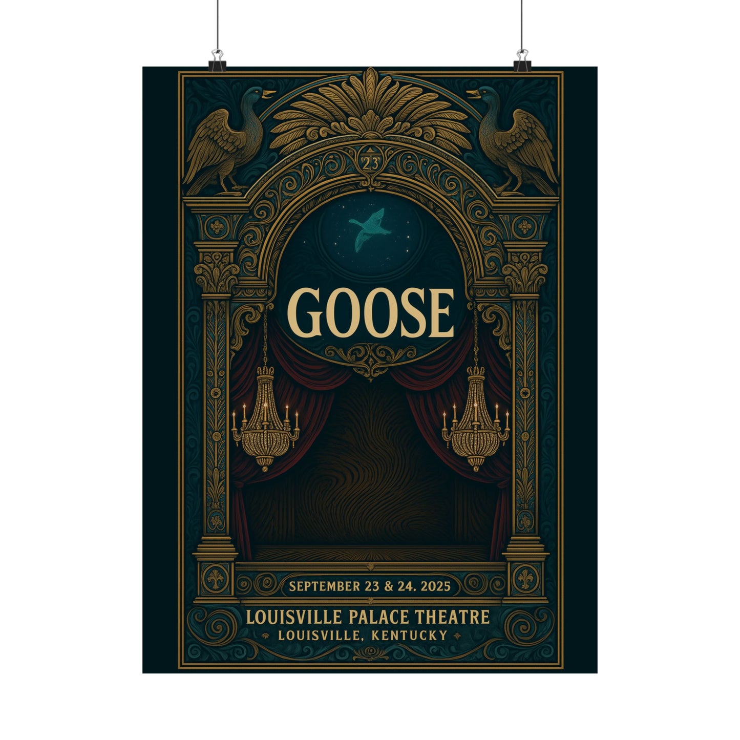 Goose Louisville Palace Theatre | September 23-24, 2025 | Concert Print | Variant 1