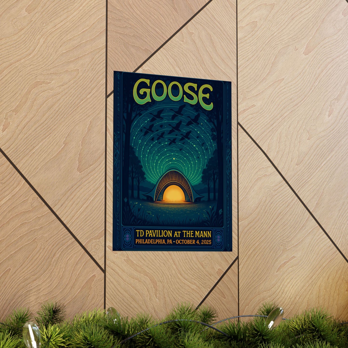 Goose TD Pavilion at The Mann Concert Poster | October 4, 2025 | Philadelphia | Limited Edition | Variant 3