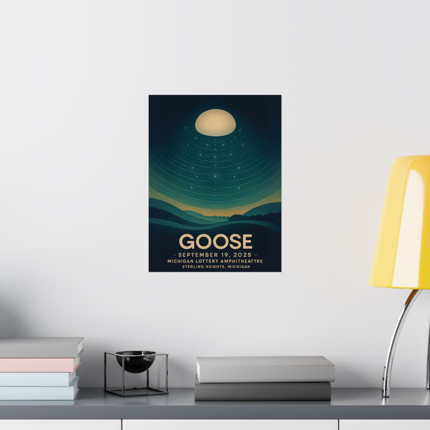 Goose Michigan Lottery Amphitheatre Concert Print | September 19, 2025 | Sterling Heights, MI | Variant 3