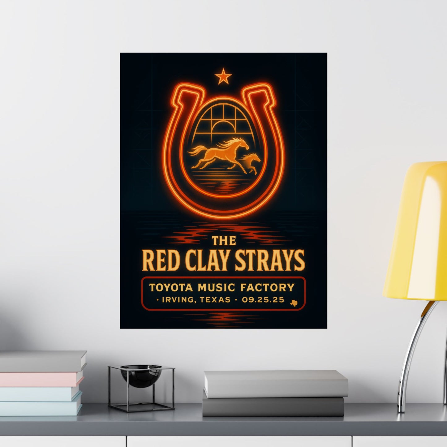 The Red Clay Strays Irving TX Concert Print | September 25, 2025 | Toyota Music Factory | Variant 2