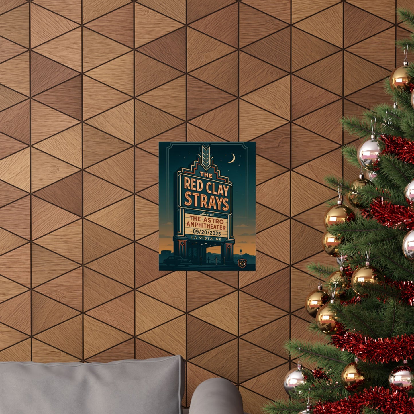 The Red Clay Strays La Vista NE Concert Print | September 20, 2025 | Astro Amphitheater | Variant 2