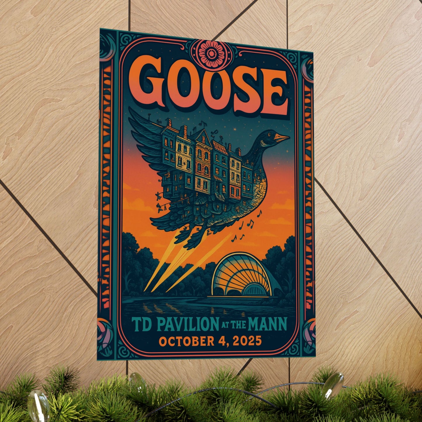 Goose TD Pavilion at The Mann | October 4, 2025 | Philadelphia | Concert Poster | Limited Edition | Variant 2