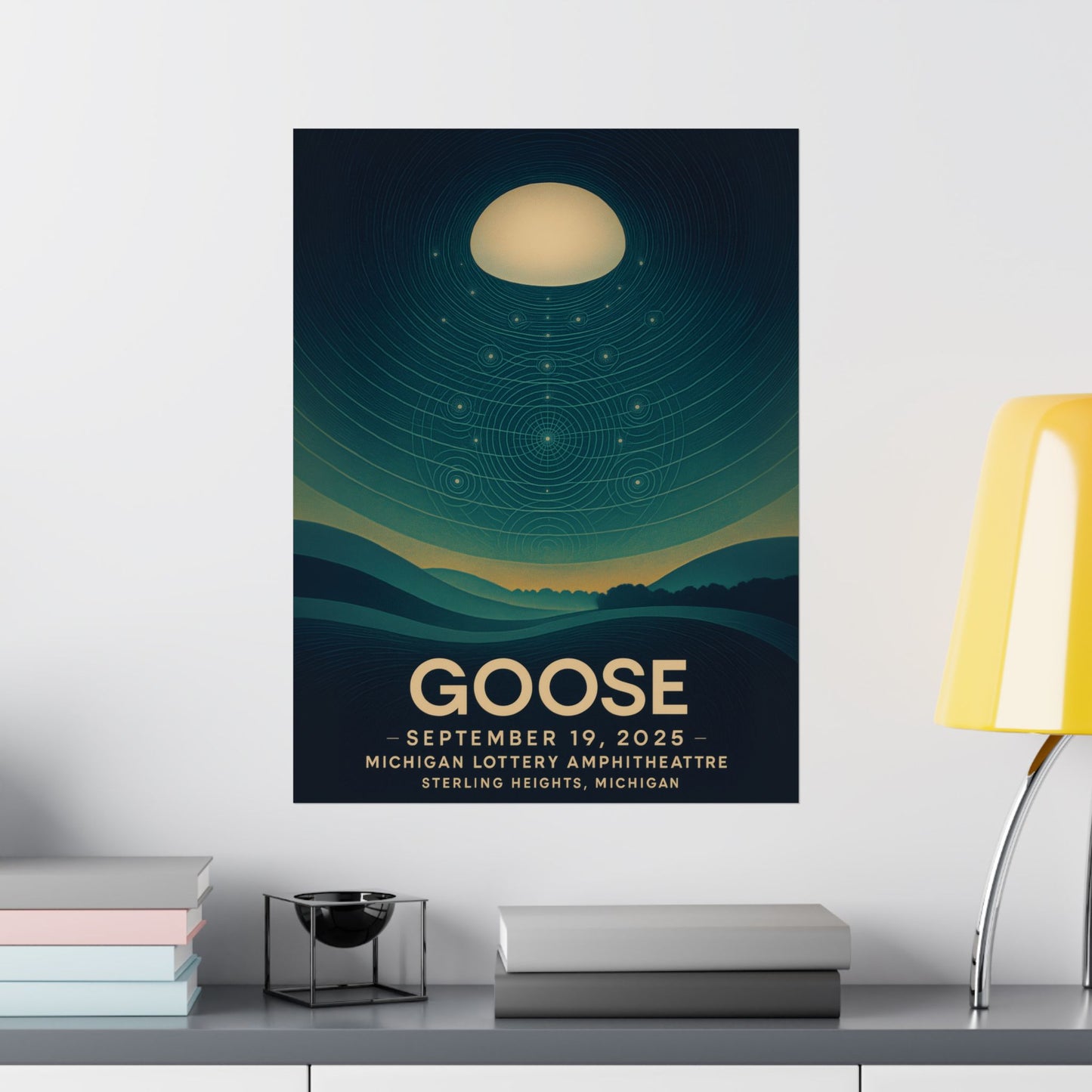 Goose Michigan Lottery Amphitheatre Concert Print | September 19, 2025 | Sterling Heights, MI | Variant 3