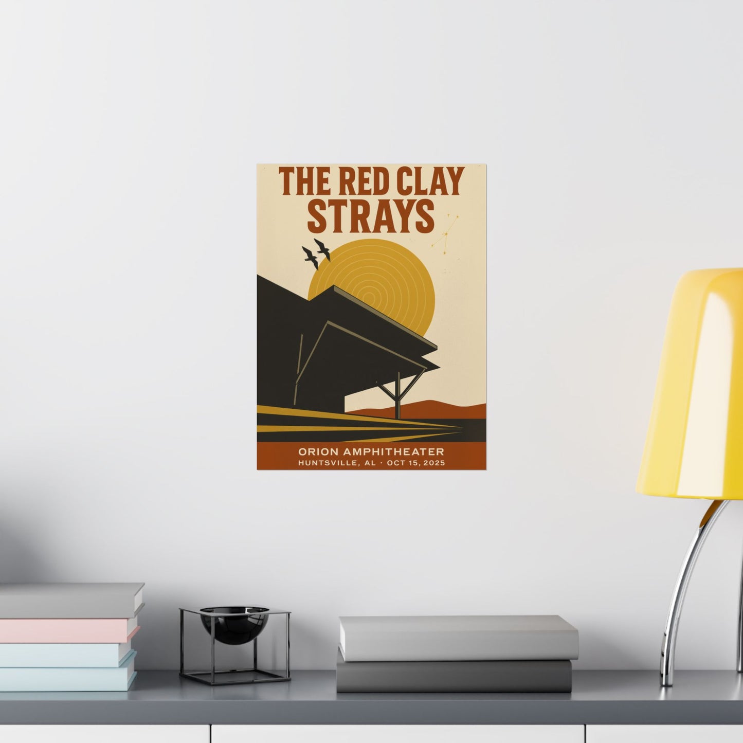 The Red Clay Strays Huntsville, AL Concert Print | October 15, 2025 | Orion Amphitheater | Variant 1