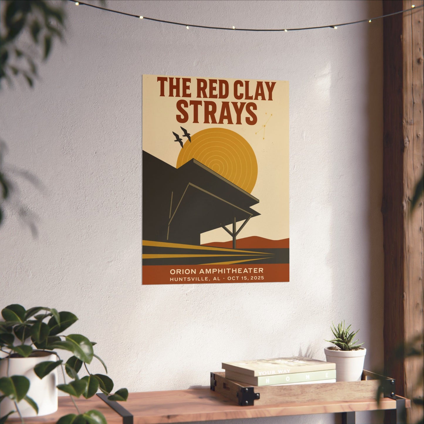The Red Clay Strays Huntsville, AL Concert Print | October 15, 2025 | Orion Amphitheater | Variant 1
