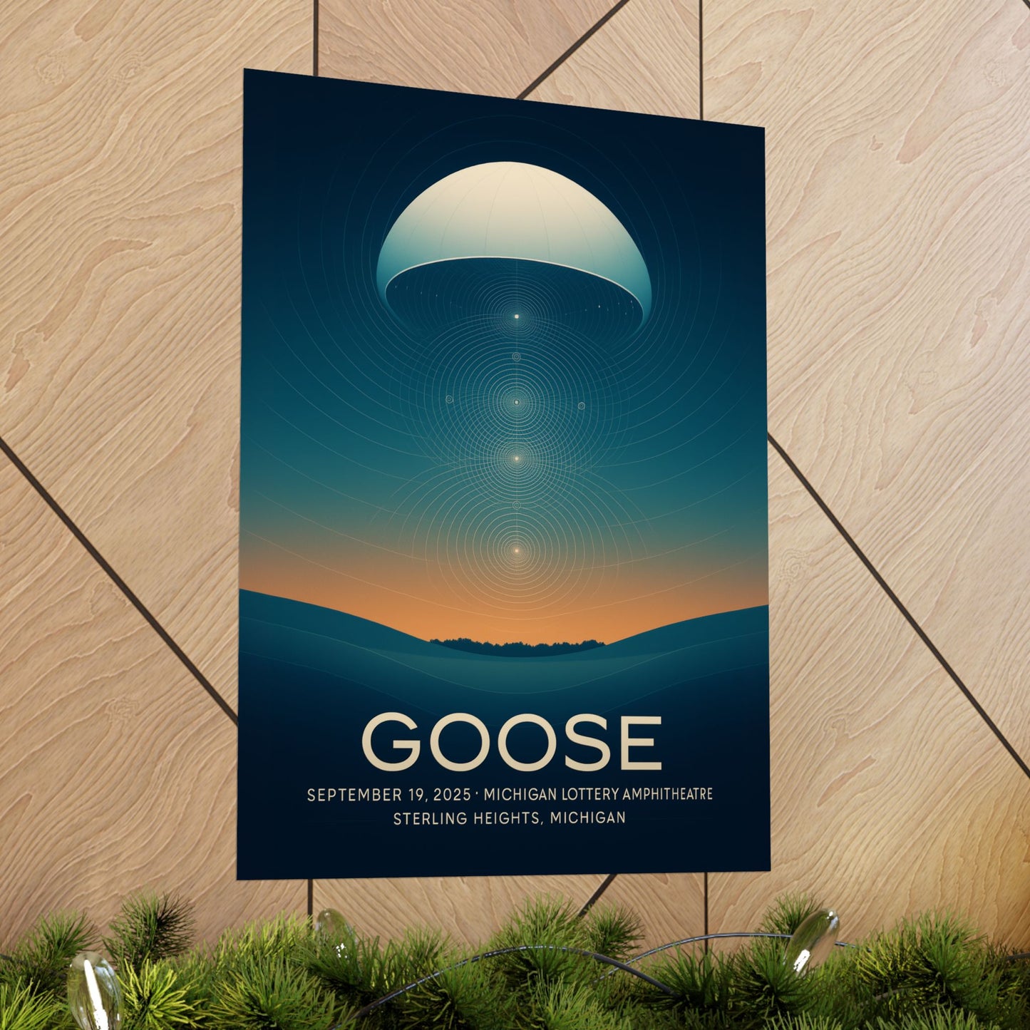 Goose Michigan Lottery Amphitheatre Concert Print | September 19, 2025 | Variant 1