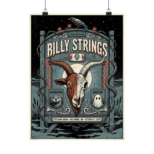 Billy Strings | October 31, 2026 | Baltimore, MD | Concert Poster