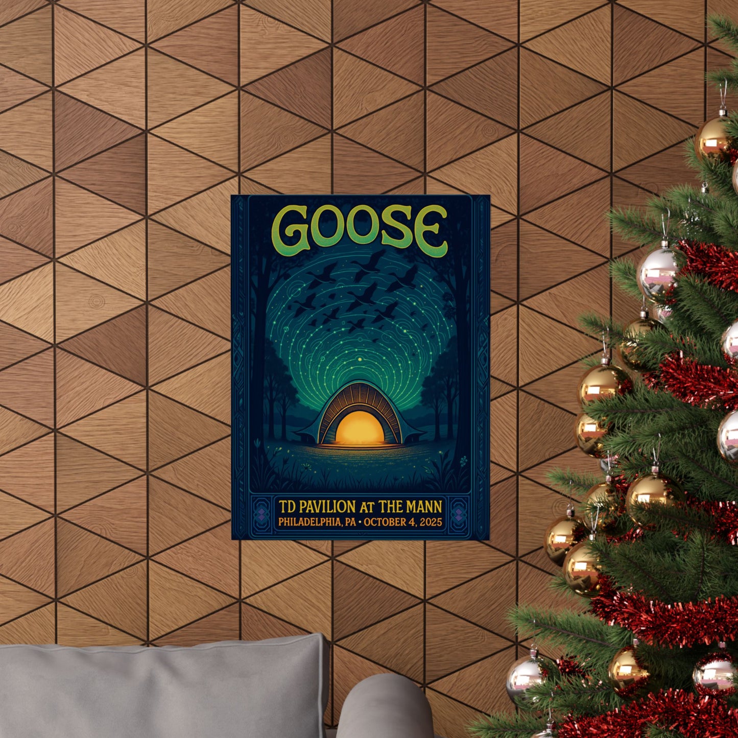Goose TD Pavilion at The Mann Concert Poster | October 4, 2025 | Philadelphia | Limited Edition | Variant 3