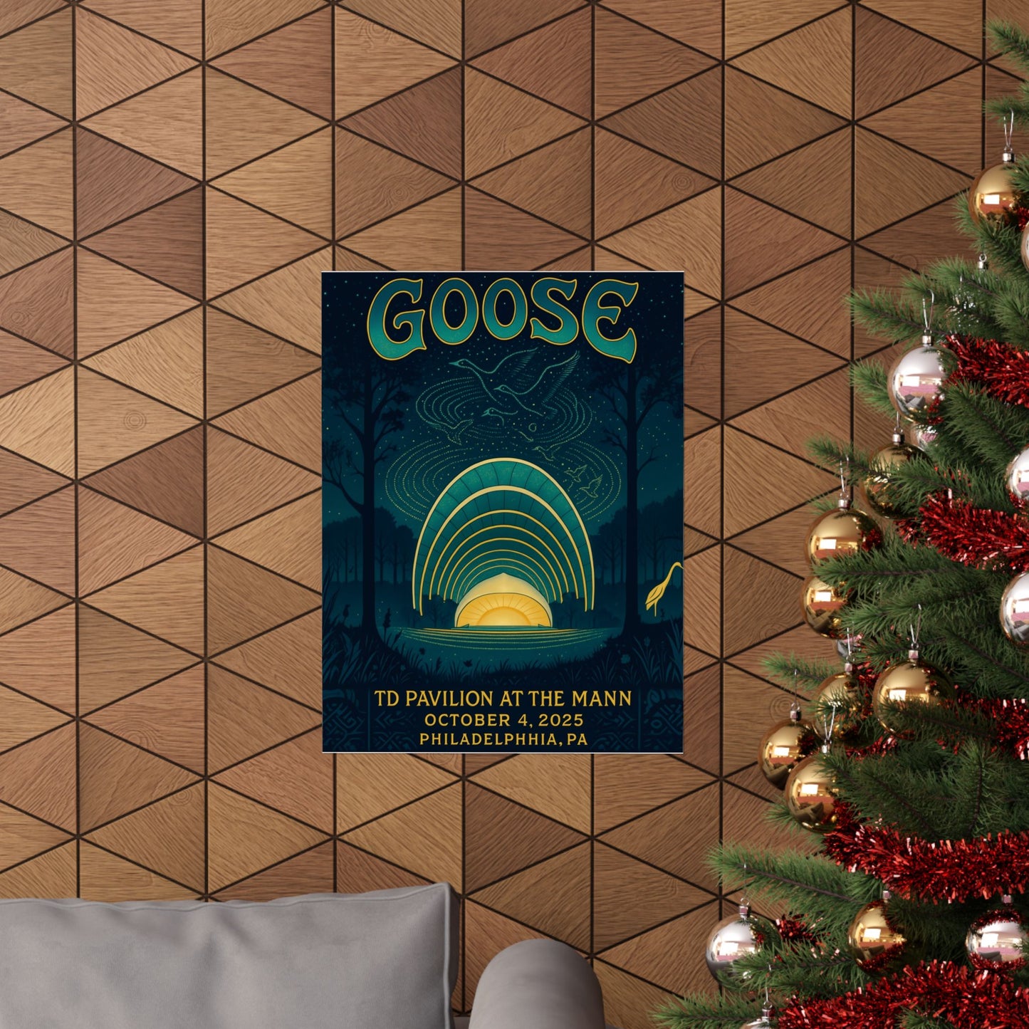 Goose TD Pavilion at The Mann | October 4, 2025 | Philadelphia PA | Concert Poster | Limited Edition | Variant 1