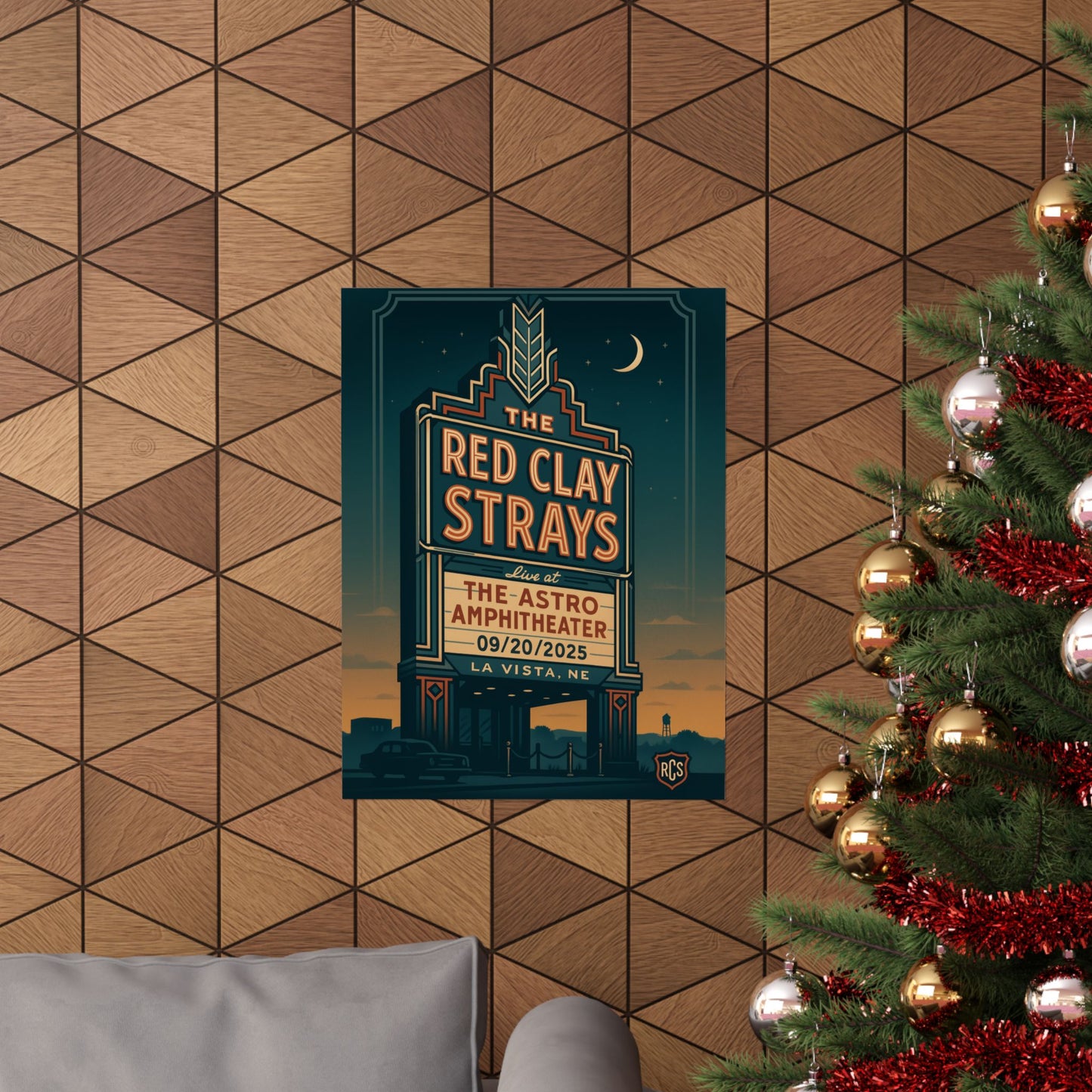 The Red Clay Strays La Vista NE Concert Print | September 20, 2025 | Astro Amphitheater | Variant 2