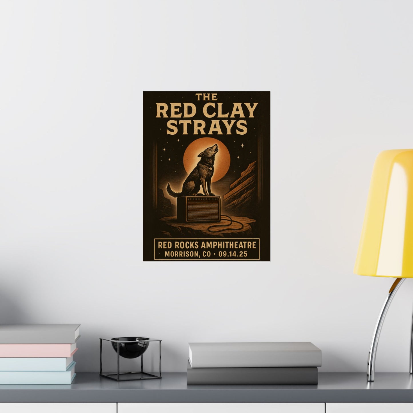 The Red Clay Strays Morrison CO Concert Poster | September 14, 2025 | Red Rocks Amphitheatre | Variant 2