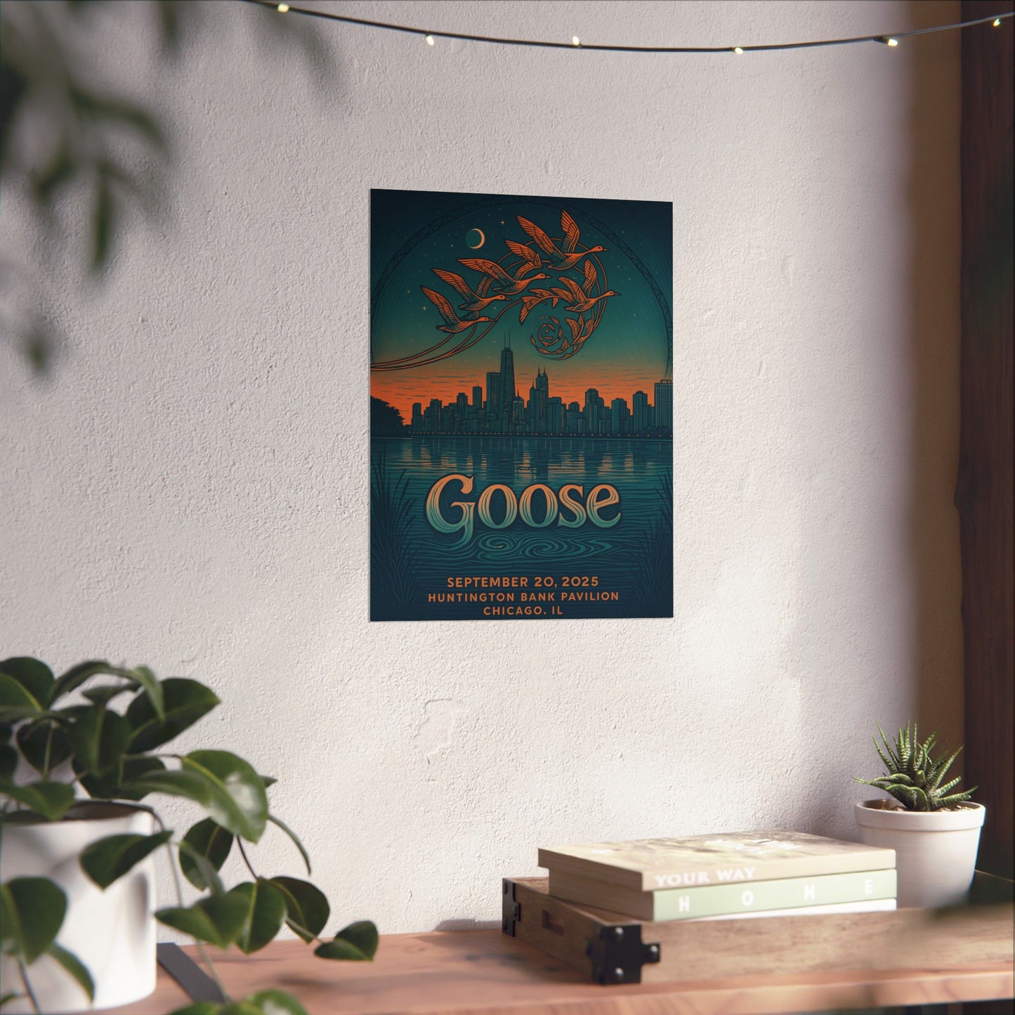 Goose Chicago Concert Poster | September 20, 2025 | Huntington Bank Pavilion | Variant 2