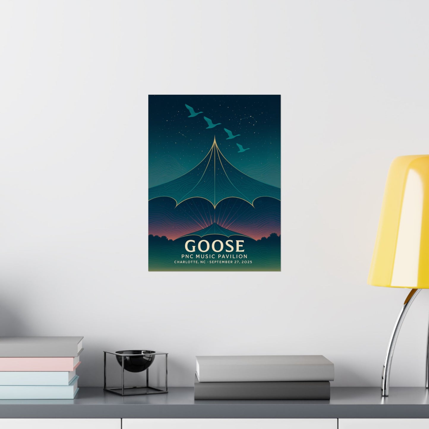 Goose Charlotte Concert Print | September 27, 2025 | PNC Music Pavilion | Variant 1