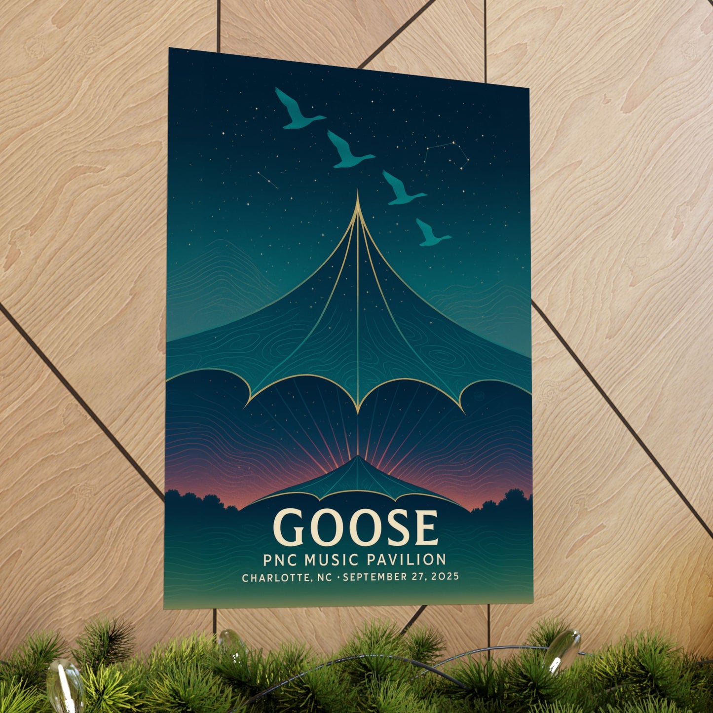 Goose Charlotte Concert Print | September 27, 2025 | PNC Music Pavilion | Variant 1