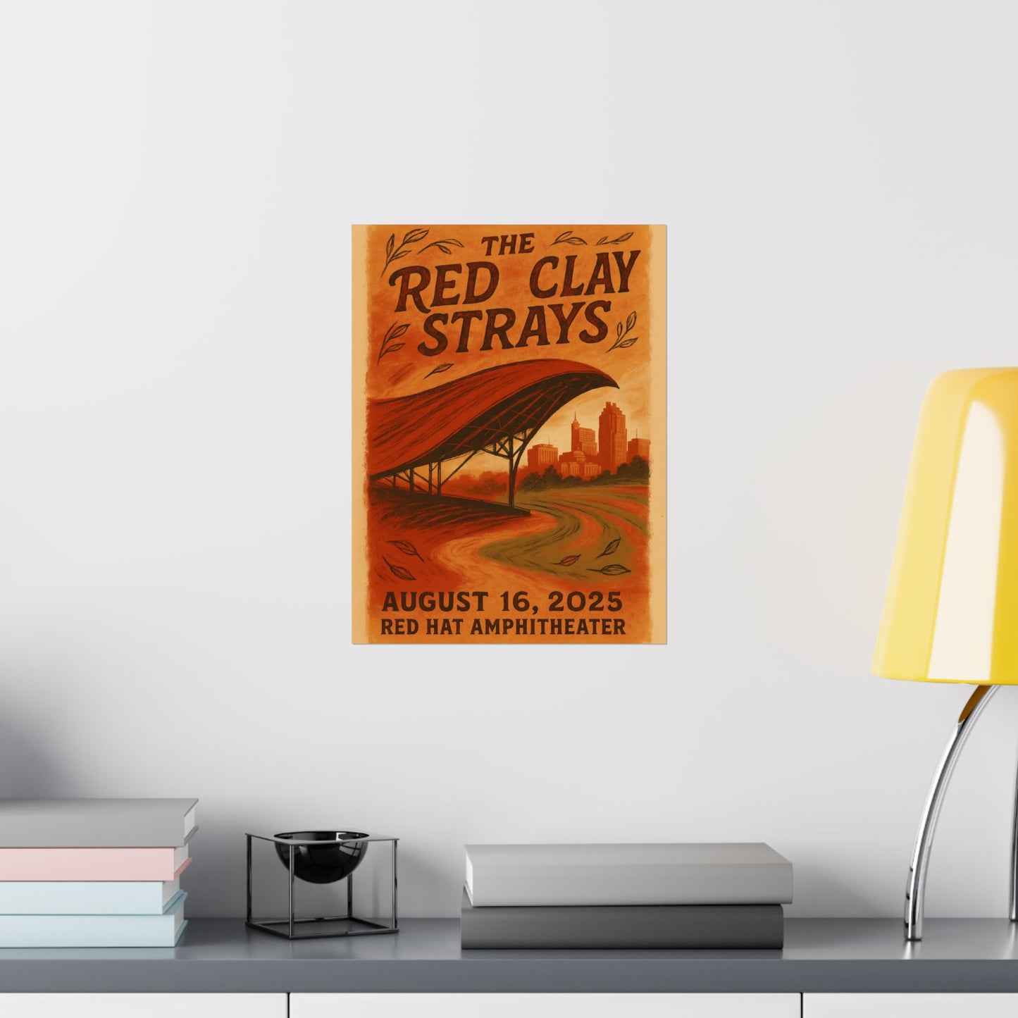 The Red Clay Strays Raleigh | Aug 16, 2025 | Red Hat Amphitheater | Concert Print