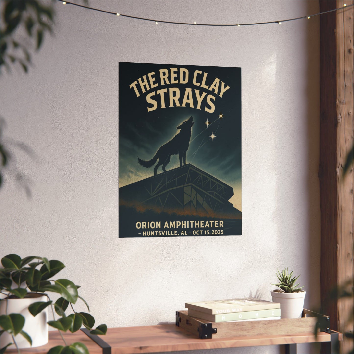 The Red Clay Strays Huntsville, AL Concert Print | October 15, 2025 | Orion Amphitheater | Variant 2