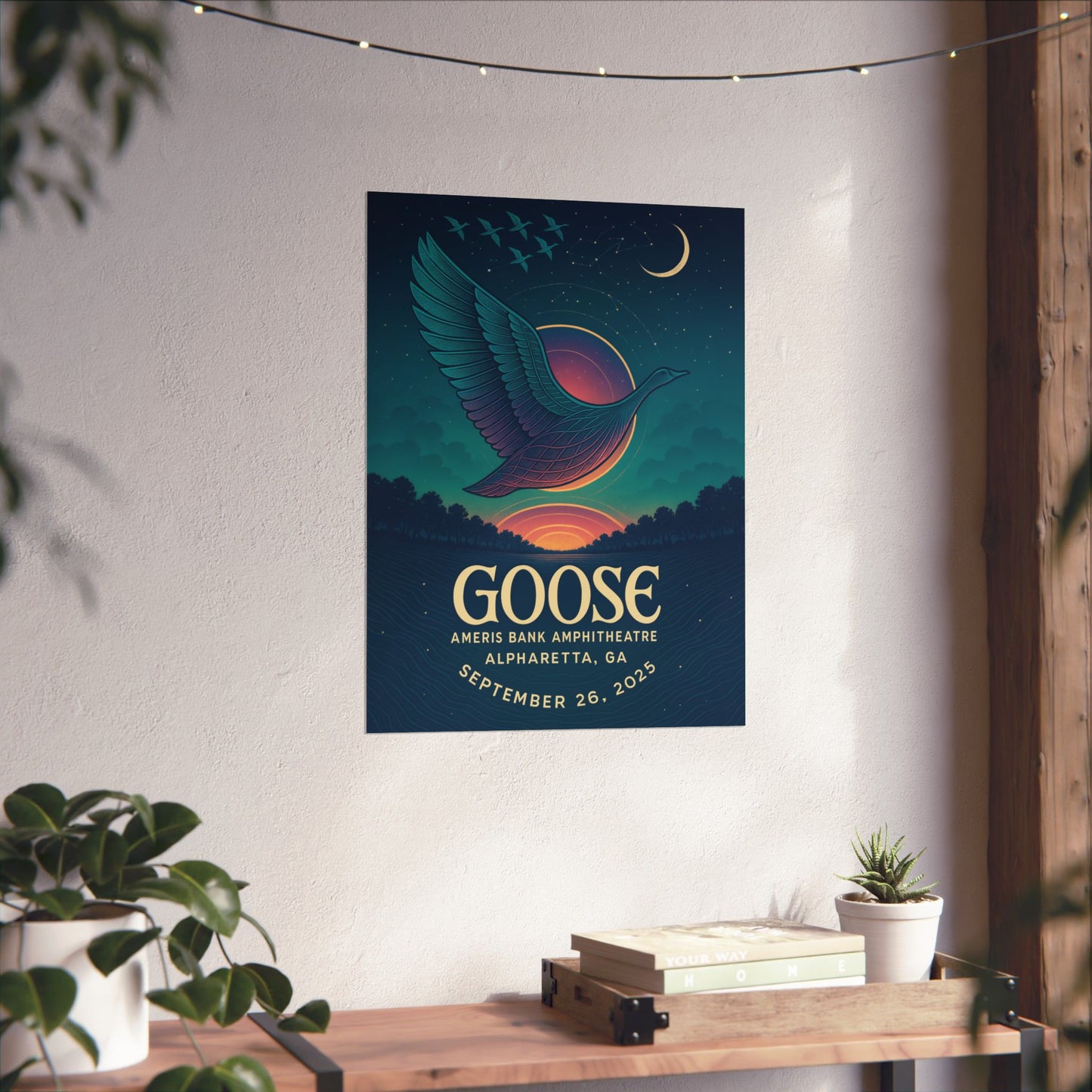 Goose Alpharetta September 26,2025 Concert Print | Ameris Bank Amphitheatre | Concert Print | Version 1