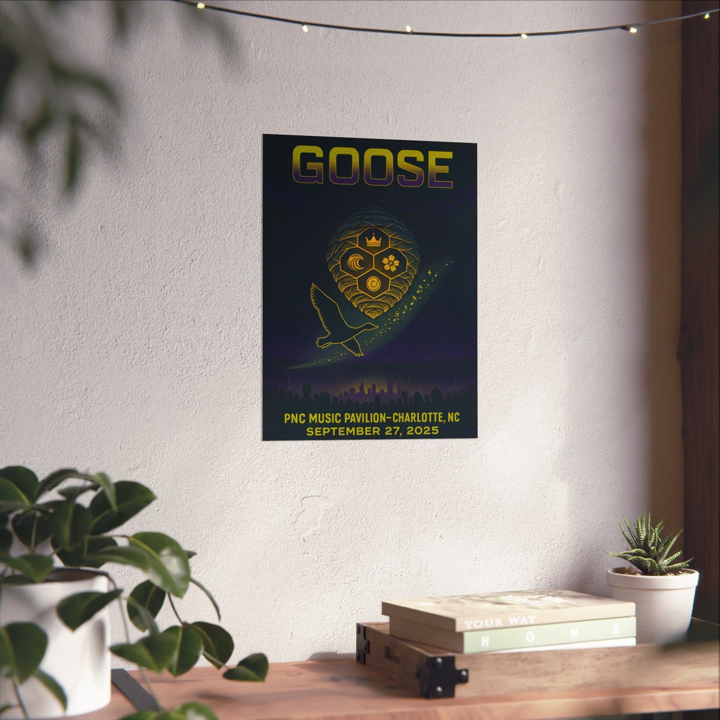 Goose Charlotte Concert Print | September 27, 2025 | PNC Music Pavilion | Variant 2