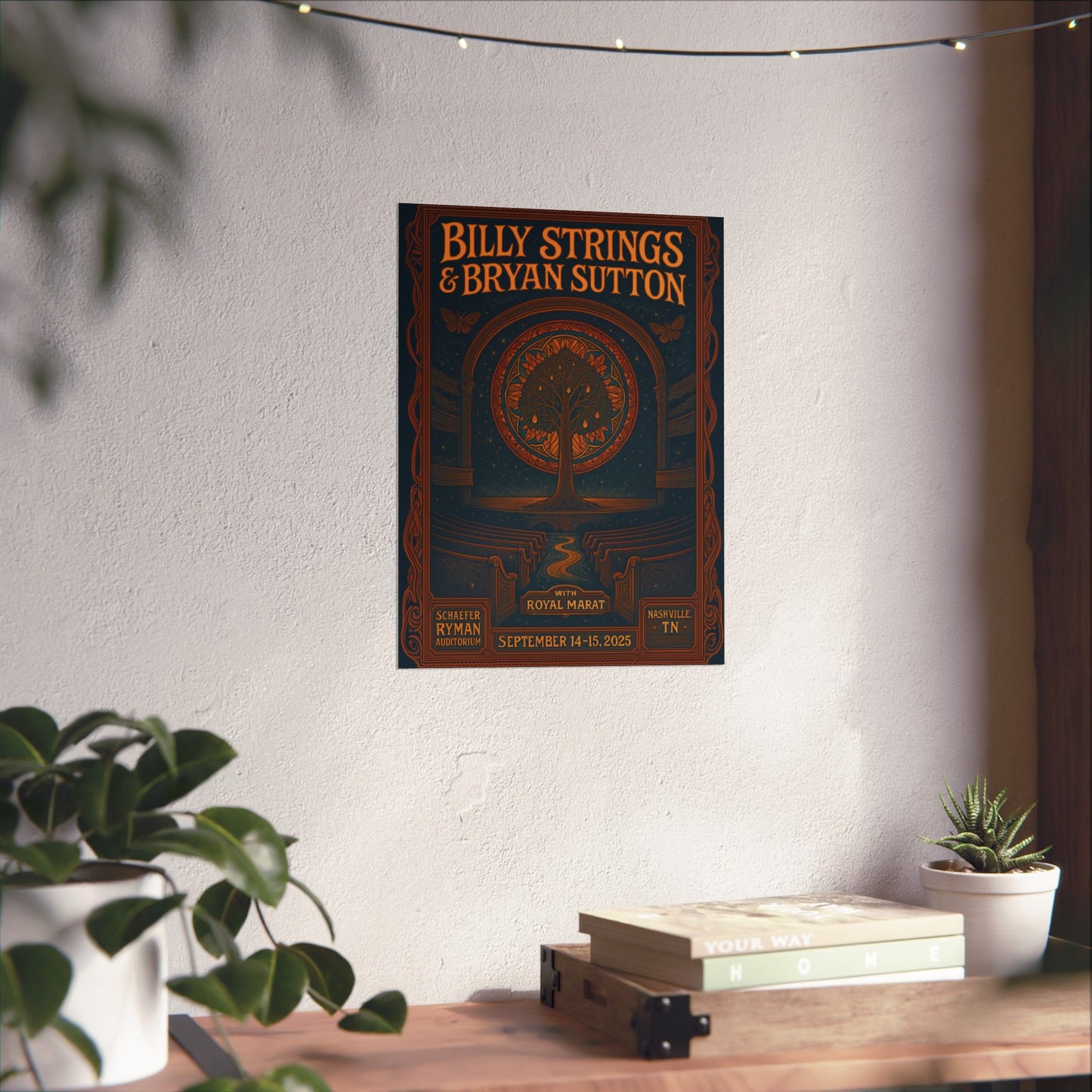 Billy Strings & Bryan Sutton Ryman Auditorium | Nashville | September 14-15, 2025 | Concert Print