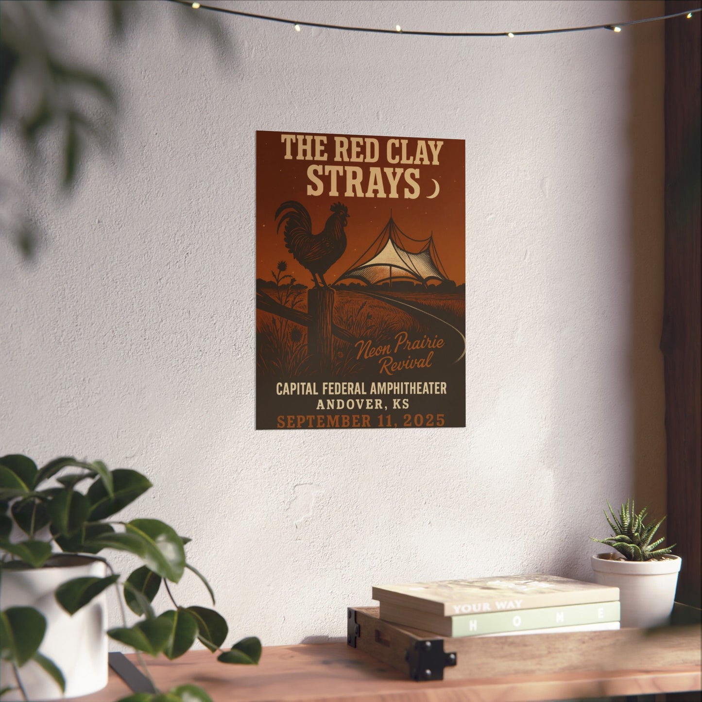The Red Clay Strays Andover KS Print | September 11, 2025 | Capital Federal Amphitheater | Concert Poster | Variant 1